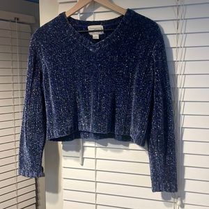 VINTAGE Croquet Club crop sweater